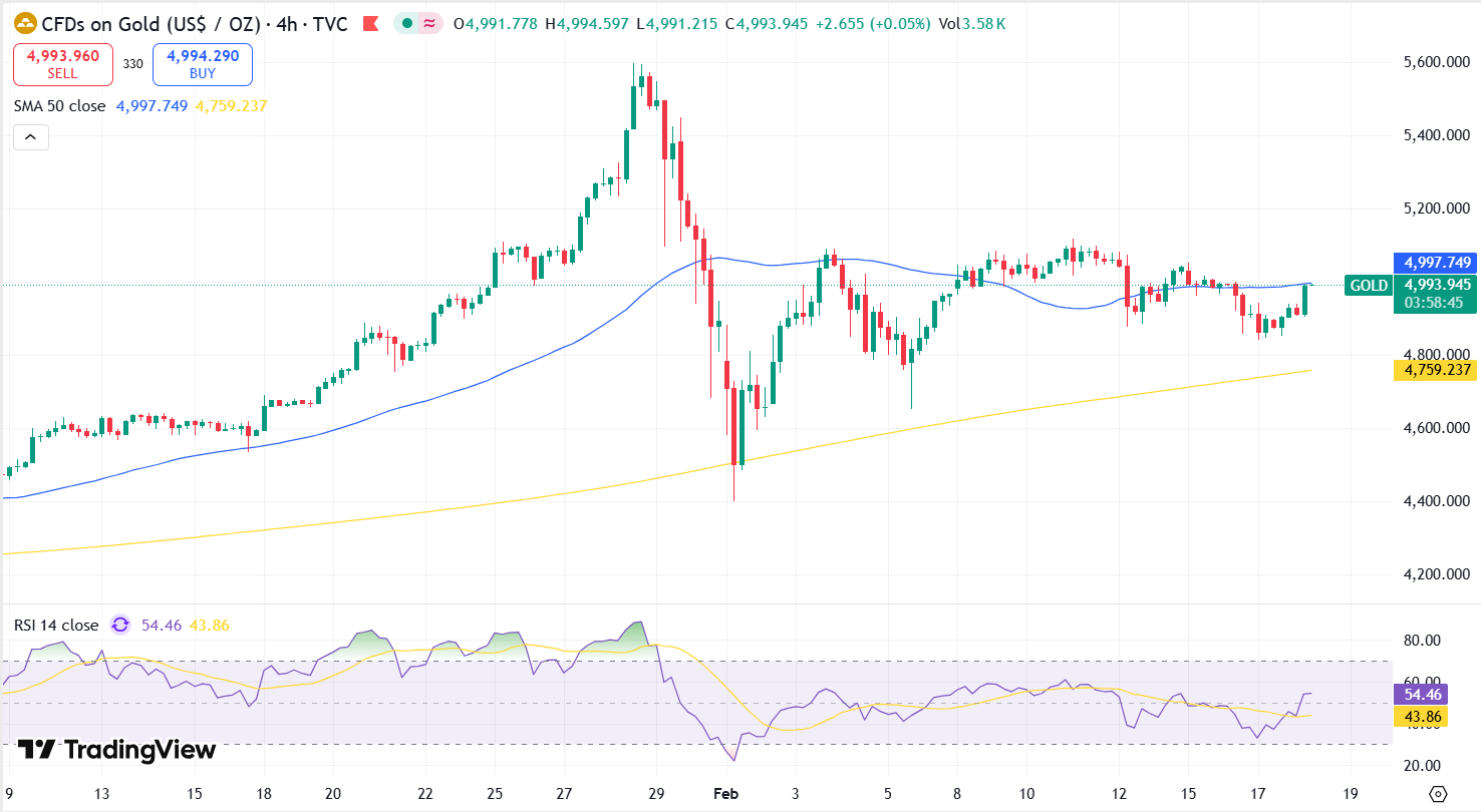 Gold Technical Analysis Report 18 Feb 2026