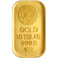 10 Tola Gold bar 999.0 Purity Emirates Gold